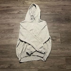 Single swoosh grey nike hoodie